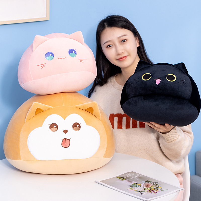 Cat Plushies Cozy Large Sleeping Cat Pillow Doll for Kids' Bedtime Comfort