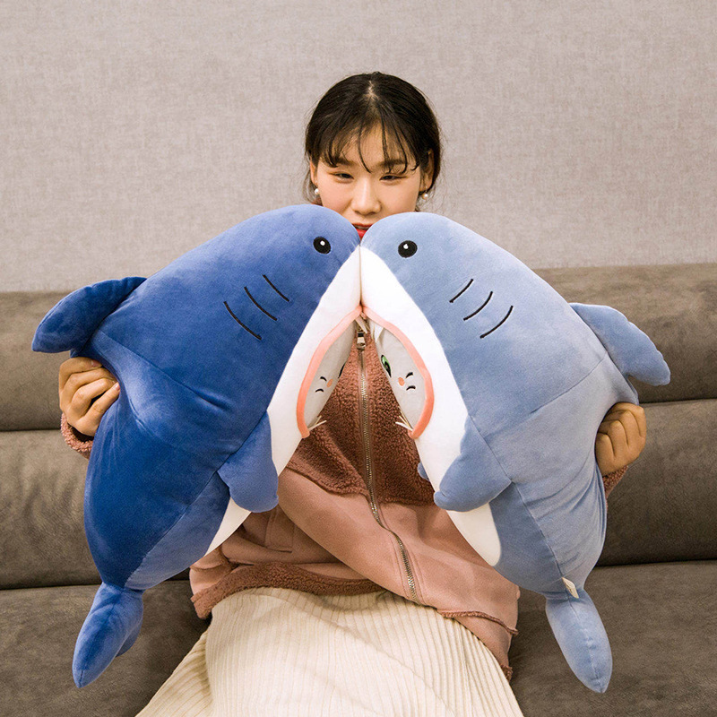 Cat Plushies: Cute Shark-Faced Toy for Kids & Pet Lovers