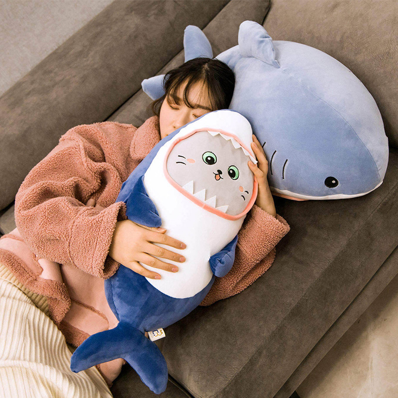 Cat Plushies: Cute Shark-Faced Toy for Kids & Pet Lovers