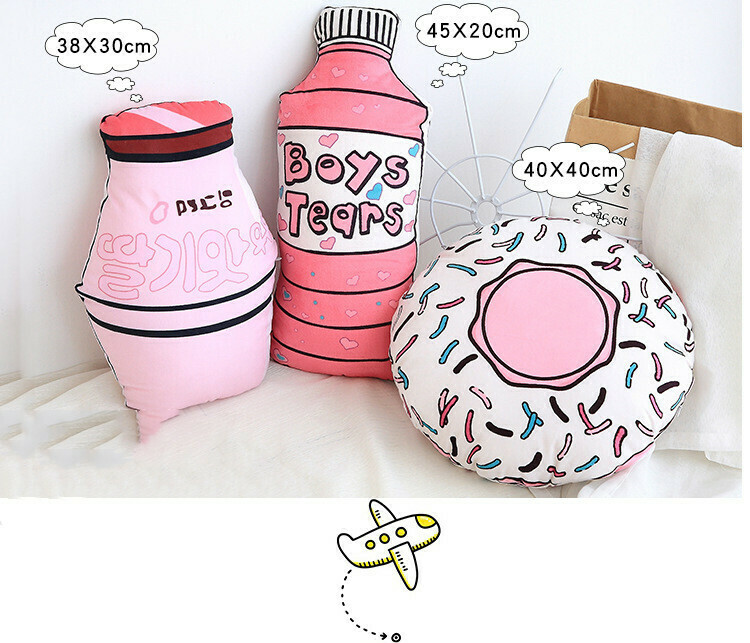 Cat Plushies: Donut Cushion Pillow for Kids - Bay Window Decor