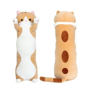 Cat Plushies Extra Soft Plush Cat Doll - Cuddly Long Pillow for Comfort