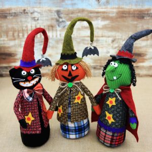 Cat Plushies: Halloween Witch Doll with Unique Pumpkin Decor