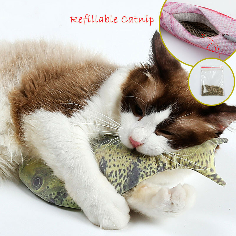 Cat Plushies Interactive Cat Toy Fish - Lifelike & Engaging for Playful Felines