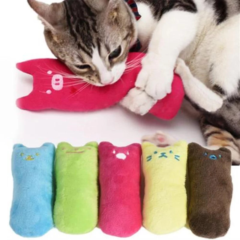 Cat Plushies Interactive Catnip Cat Toys: Plush Pillow for Teeth Grinding & Fun Playtime
