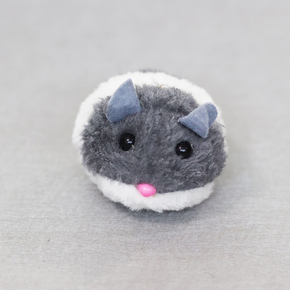 Cat Plushies Interactive Chubby Mouse Toy: Vibrating Fun for Cats & Kittens