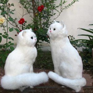 Cat Plushies Large Cat Model for Desktop Decoration - Perfect Holiday Gift