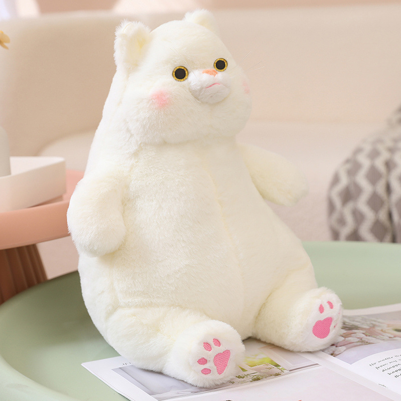 Cat Plushies: Large White Adorable Toy - Perfect Cuddly Companion