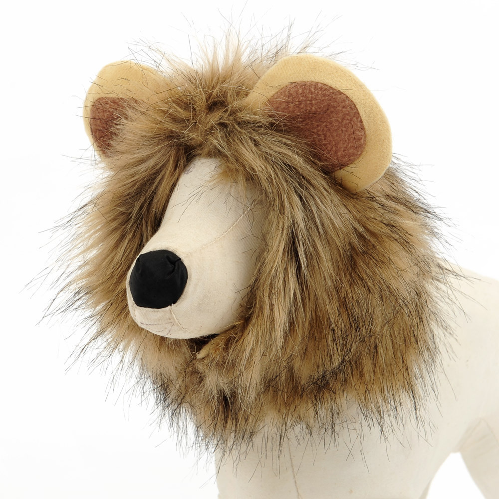 Cat Plushies: Lion Mane Headgear - Perfect Feline Pet Costume