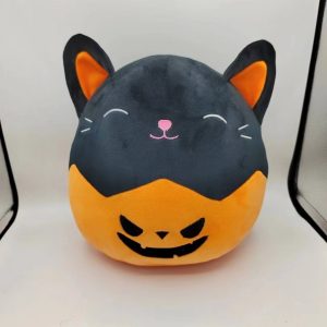 Cat Plushies: Little Devil Pumpkin Toy - Ideal Halloween Decor