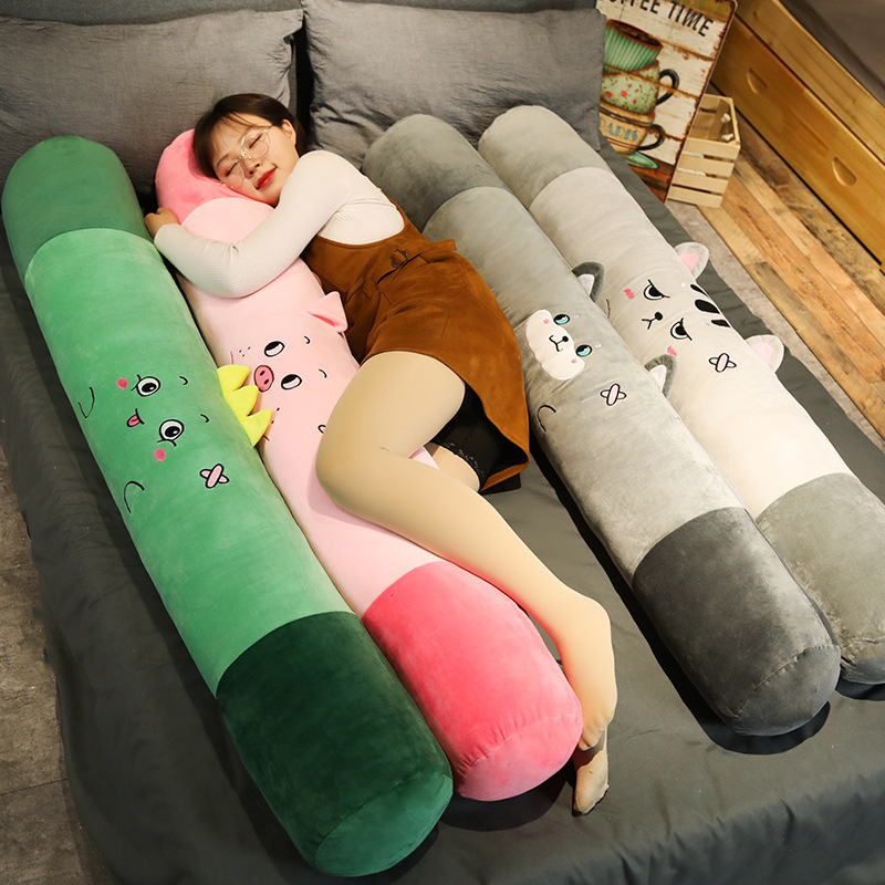 Cat Plushies: Long Pillow for Girls with Side Sleep & Leg Support