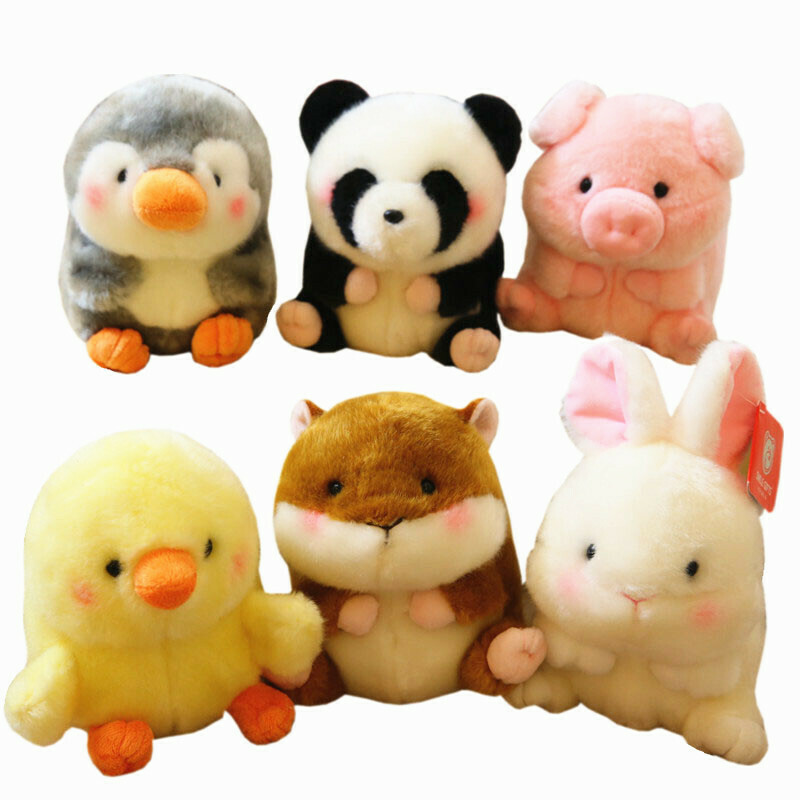 Cat Plushies: Mini Panda, Penguin & Piggy - Adorable Gift for Girls