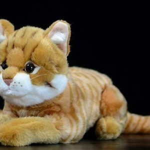 Cat Plushies: Realistic Animal Model - Ideal for Kids & Collectors