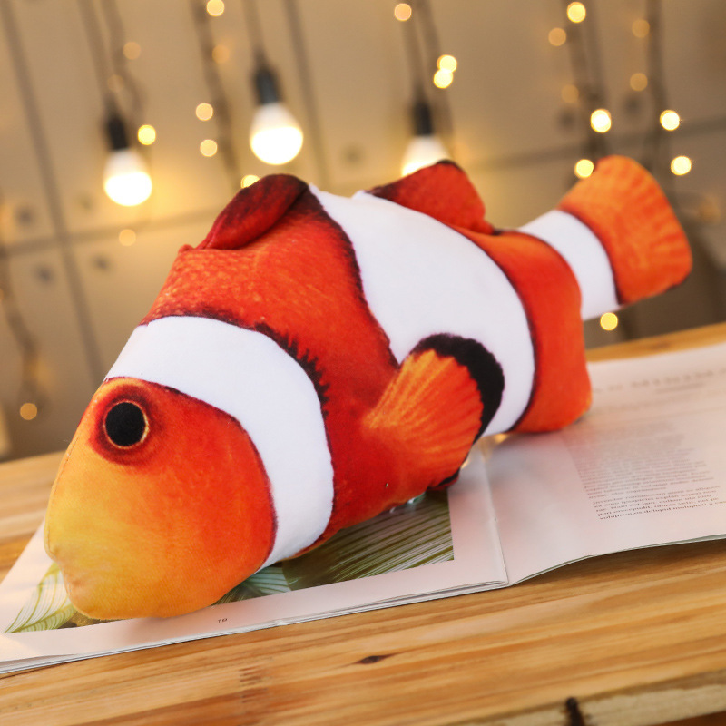 Cat Plushies Realistic Crucian Fish Pillow: Interactive Cat Toy for Playtime Fun