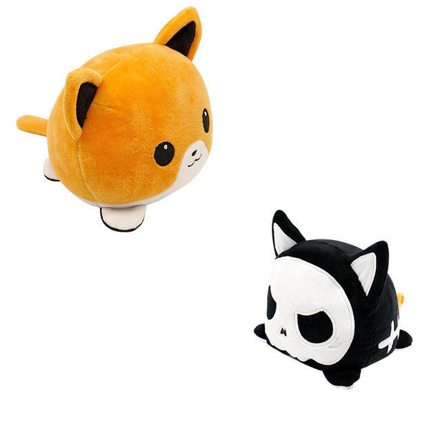 Cat Plushies: Reversible Flip Toy - Ideal Gift for Kids & Cat Lovers