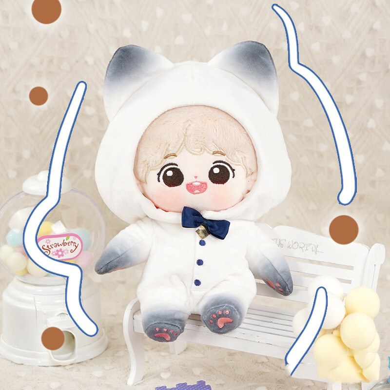 Cat Plushies Woo Meow 20cm Cotton Doll Clothes: Adorable Alchemy Accessories