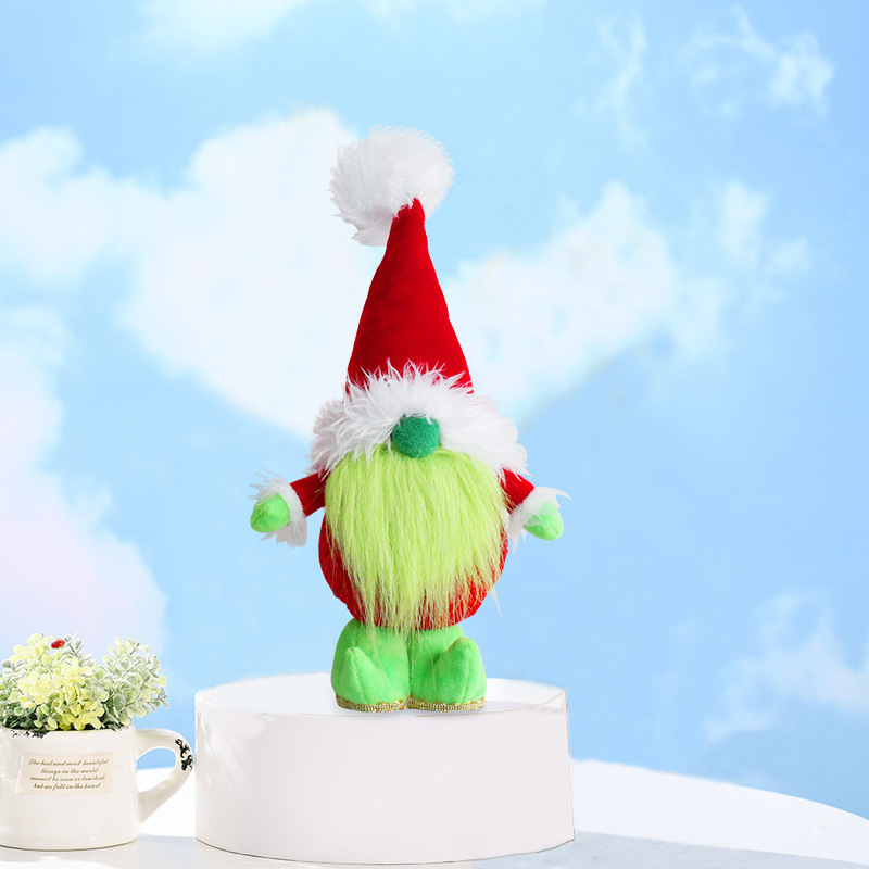 Christmas Plushies Adorable Green-Haired Plush Toy Doll - Perfect Christmas Gift