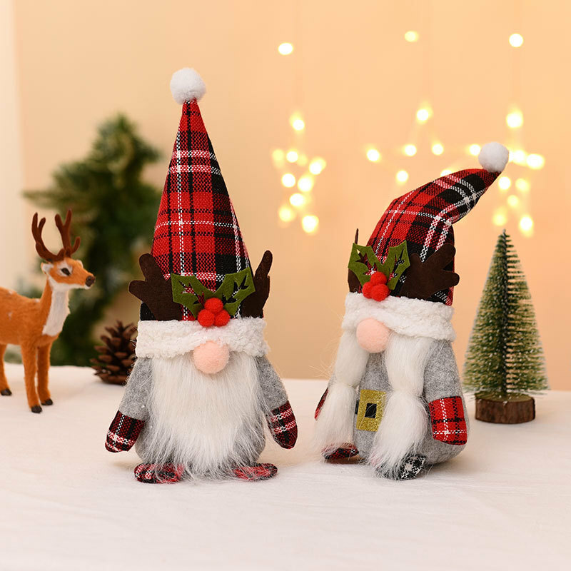 Christmas Plushies Adorable Plush Christmas Antler Faceless Doll - Perfect Holiday Gift