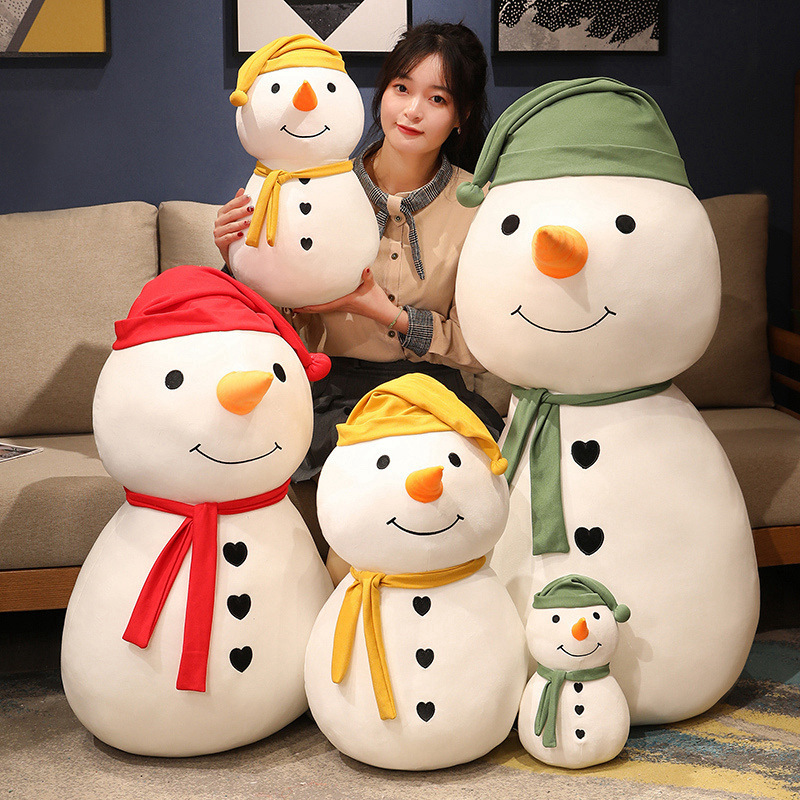 Christmas Plushies Adorable Snowman Plush Toy for Christmas - Perfect Winter Love Gift