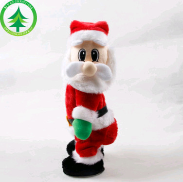 Christmas Plushies Electric Santa Claus Dolls: Twist Music & Creative Christmas Decorations