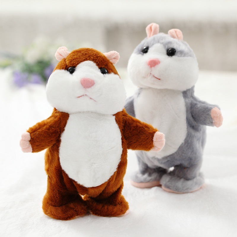 Christmas Plushies Interactive Talking Hamster Plush Toy: Perfect Christmas Gift for Kids (16cm)