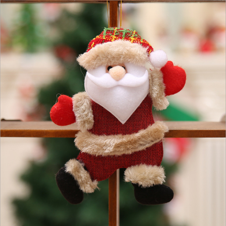 Christmas Plushies Small Christmas Doll Decorations: Charming Hanging Pendants