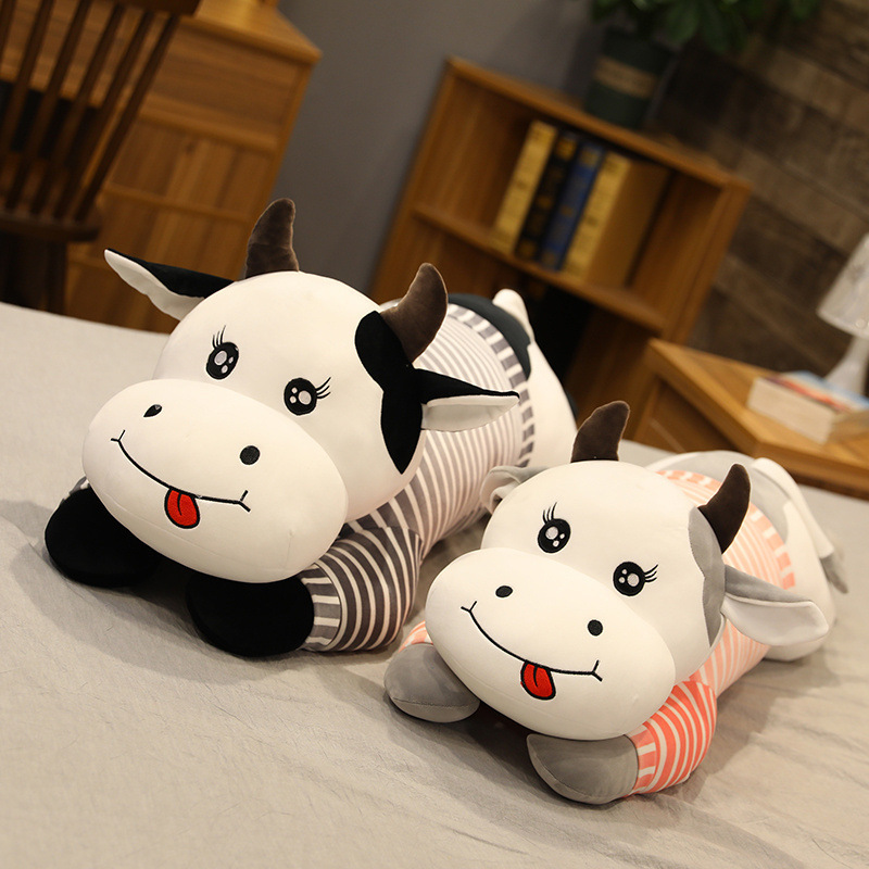 Cow Plushies Adorable Cow Queen Plush Toy Pillow for Bedtime Cuddles