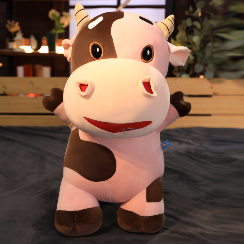 Cow Plushies Adorable Dairy Cow Plush Toy Pillow - Perfect Gift for Girls