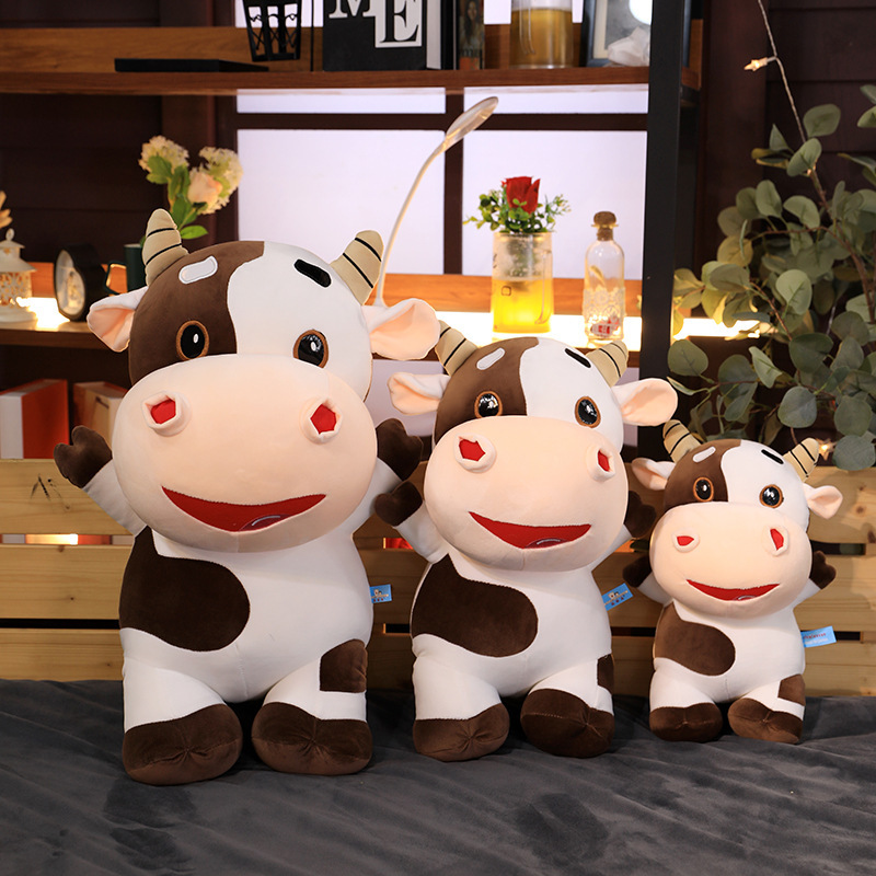 Cow Plushies Adorable Dairy Cow Plush Toy Pillow - Perfect Gift for Girls
