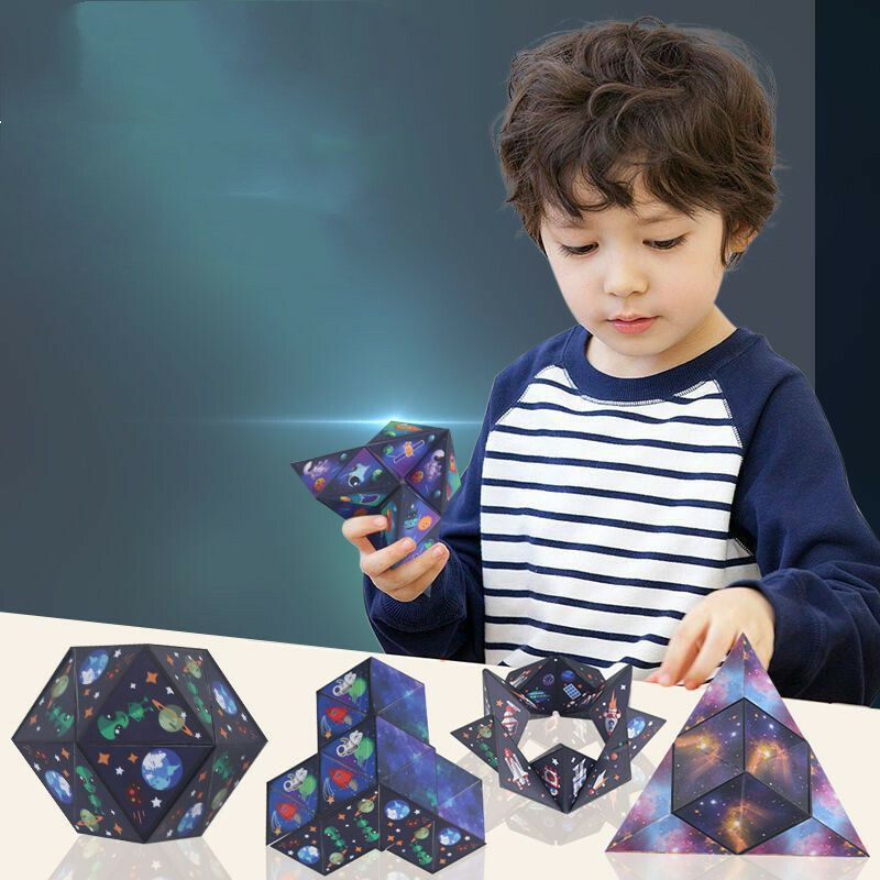 CozyPlushies 3D Magnetic Cube Toy: Explore Geometric Space Variety