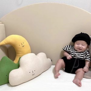CozyPlushies Adorable Newborn Sofa Support Pillow - Stylish Lumbar Cushion