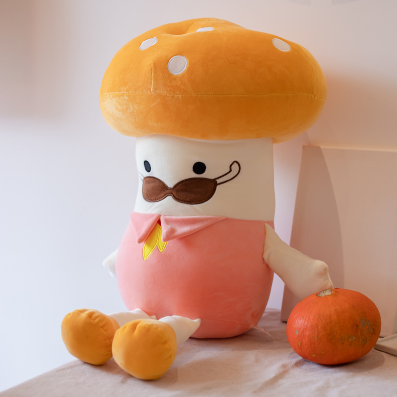 CozyPlushies Adorable Plush Mushroom Toy Pillow - Perfect Cuddly Companion