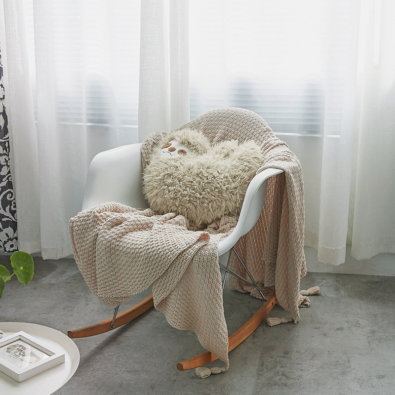CozyPlushies Adorable Sloth Pillow: Plush Simulation Animal Cushion for Sofas