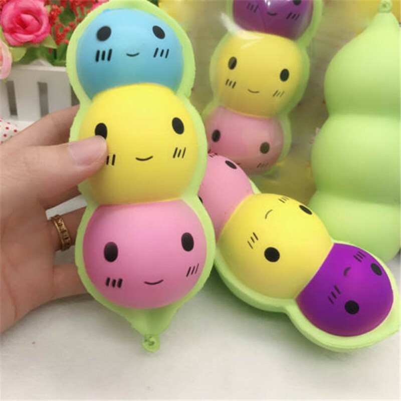 CozyPlushies Adorable Slow-Rising PU Pea Doll - Perfect Stress Relief Toy