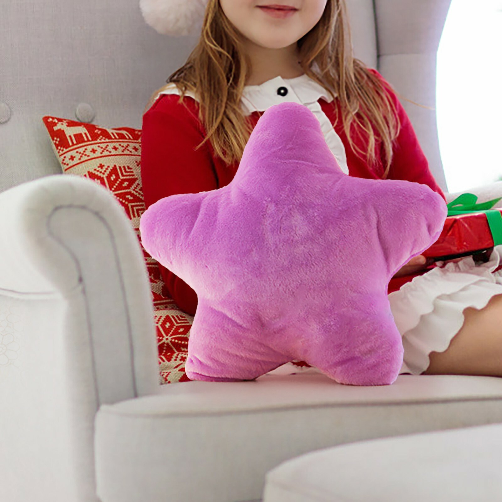 CozyPlushies Cozy Five-Pointed Star Plush Pillow - Perfect Gift for Kids & Home Decor