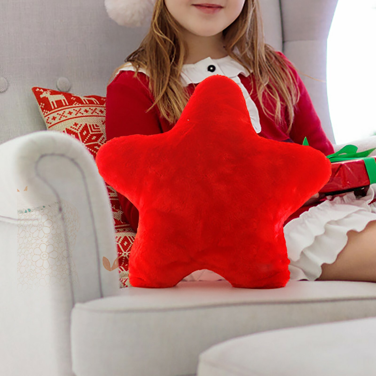 CozyPlushies Cozy Five-Pointed Star Plush Pillow - Perfect Gift for Kids & Home Decor