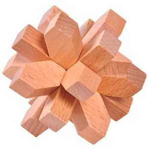 CozyPlushies Interlocking Wooden Puzzle Toy: Boost Your Brain Power!