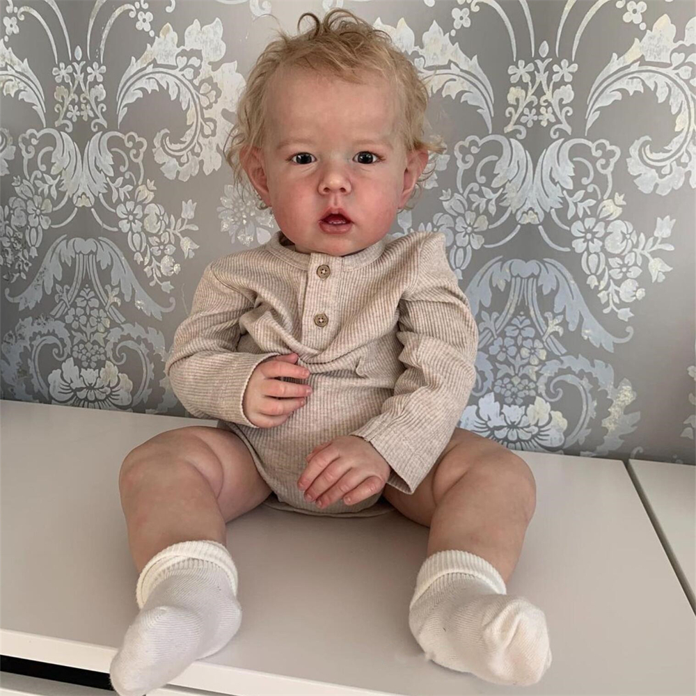 CozyPlushies Lifelike 75cm Boy Baby Liam: Realistic Children's Clothing Model