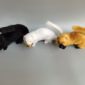 CozyPlushies Realistic Weasel Simulation Model - Feng Shui Animal Craft Decor