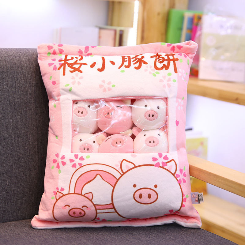 CozyPlushies Ultimate Girls' Gift Set: Snack Bag, Pillow & Toy Bag Combo
