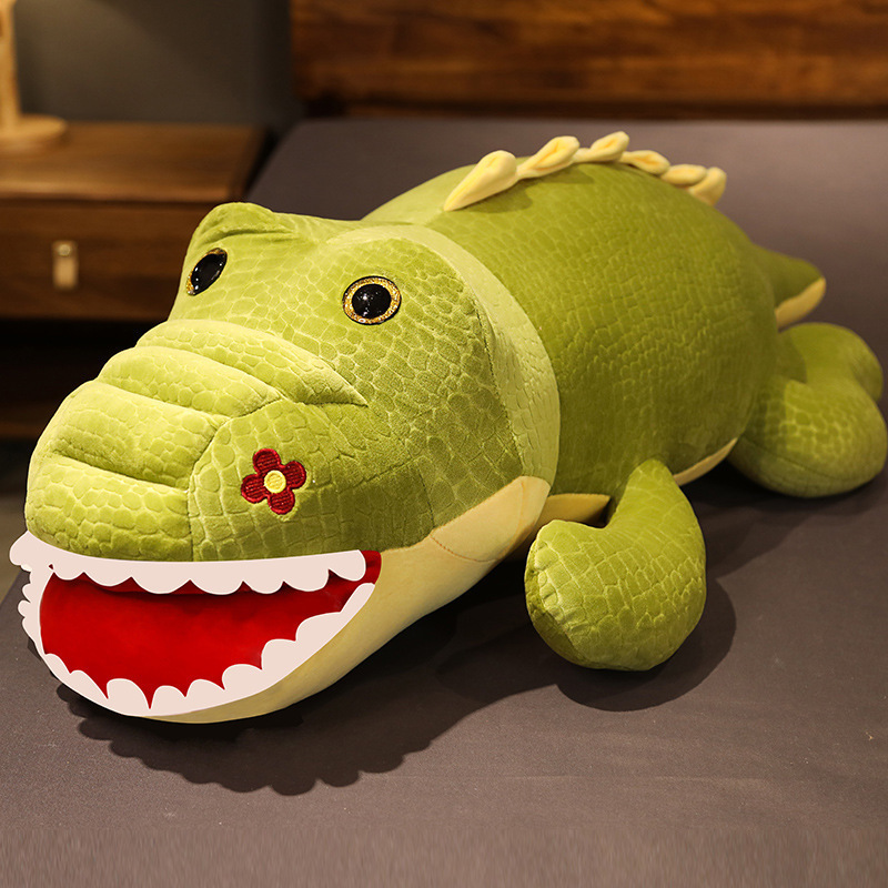 Dino Plushies Cuddly Fat Crocodile Plush Pillow - Soft & Huggable Stuffed Toy