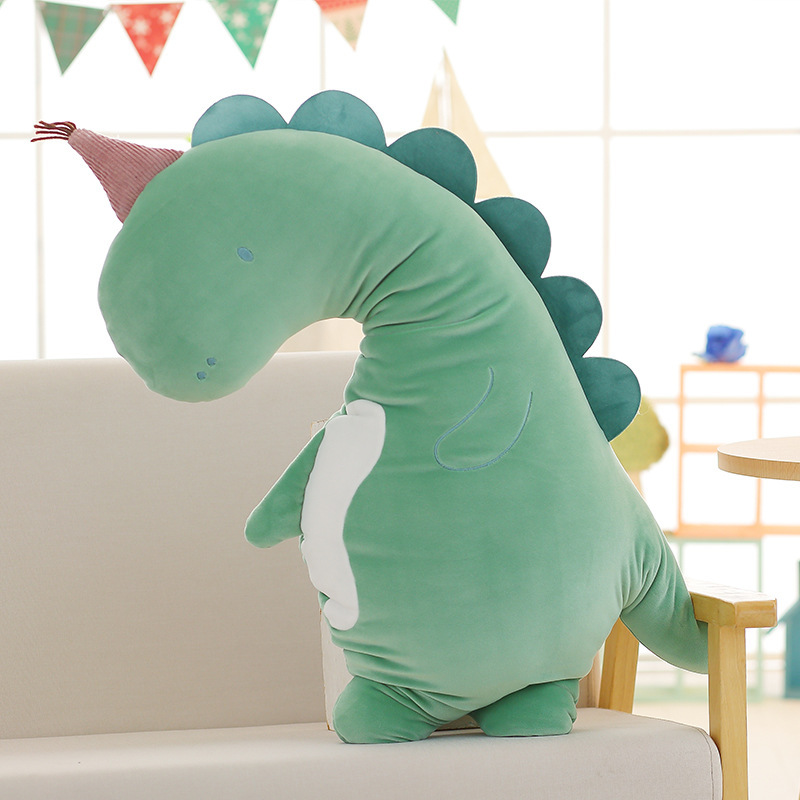 Dinosaur Plushies Adorable Long Dinosaur Pillow: Perfect Bed Cushion for Kids