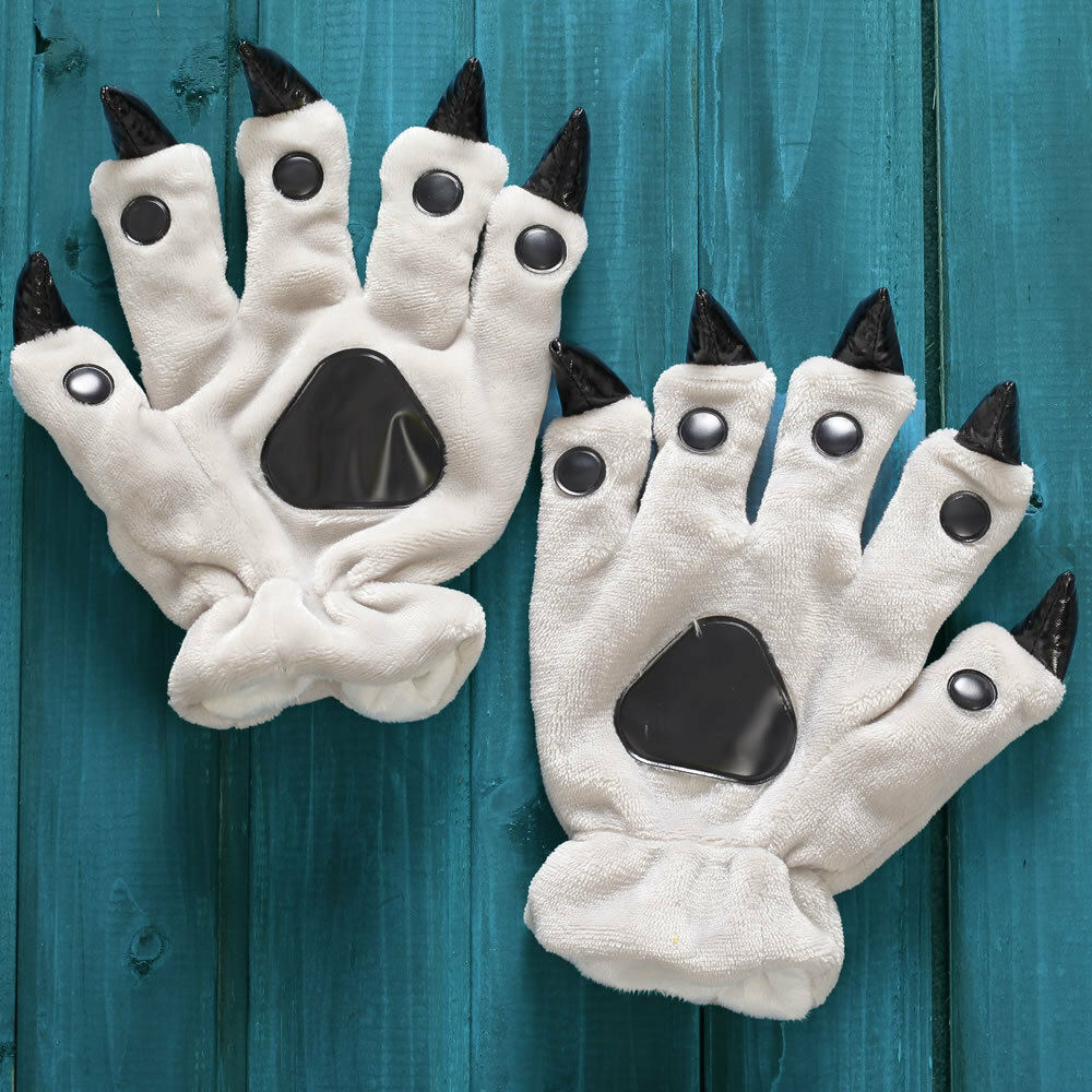 Dinosaur Plushies Cozy Dinosaur Paw Gloves - Fun Animal Body Pajamas Accessory