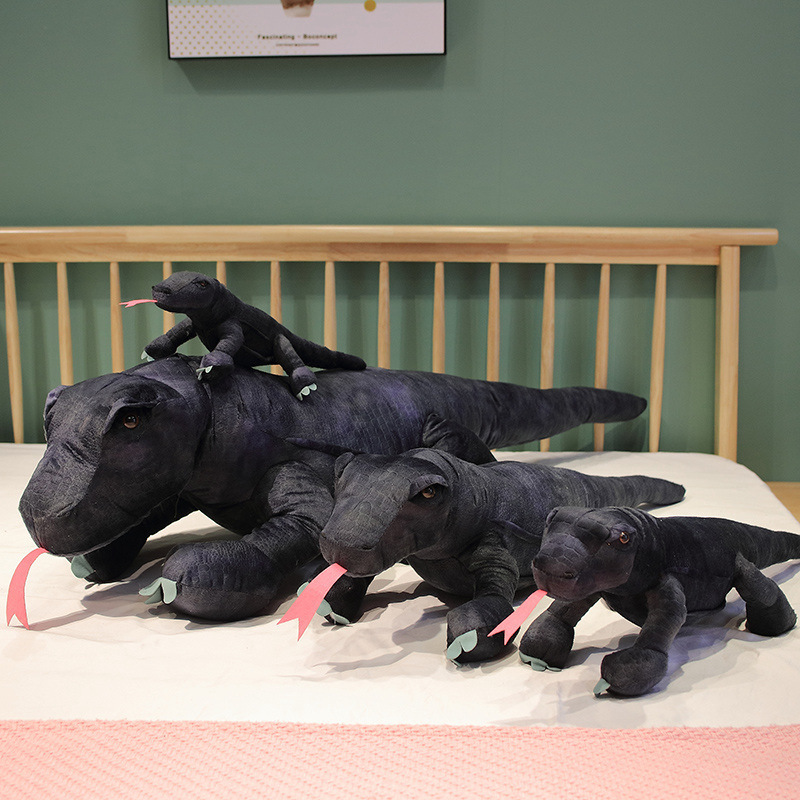 Dinosaur Plushies Realistic Komodo Dragon Plush Toy - Soft & Cuddly Lizard Doll