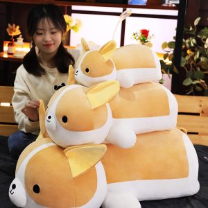 Dog Plushies Adorable Shiba Inu Plush Toy - Soft Akita Puppy Dog Pillow