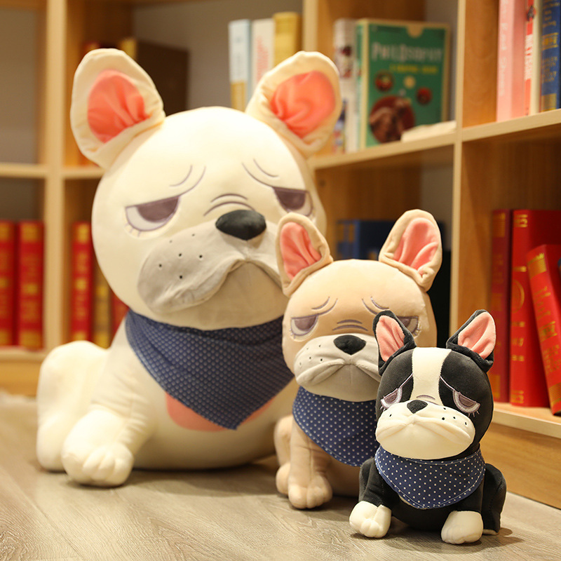 Dog Plushies Lifelike Bulldog Plush Toy: Perfect Cuddly Companion for All Ages