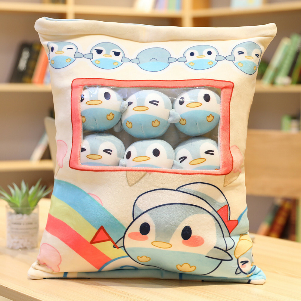 Duck Plushies Big Bag of Cute Snack Doll Sleeping Pillow for Girls