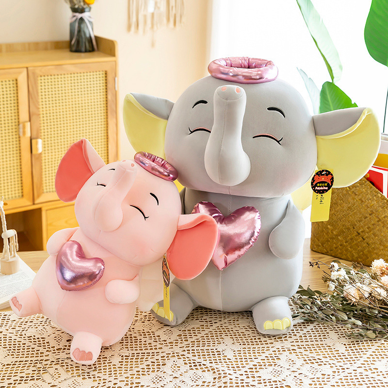 Elephant Plushies Adorable Down Cotton Baby Elephant Plush Toy - Perfect Gift!