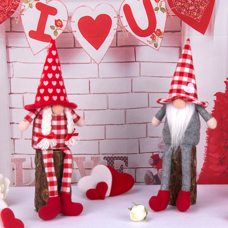 Event Plushies Adorable Faceless Rudolph Doll for a Heartwarming Valentine's Day
