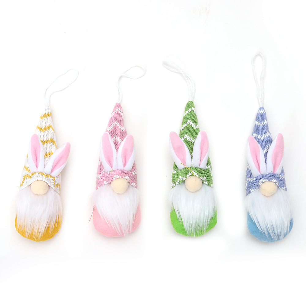 Event Plushies Charming Easter Knitted Hat Faceless Old Man Doll Pendant