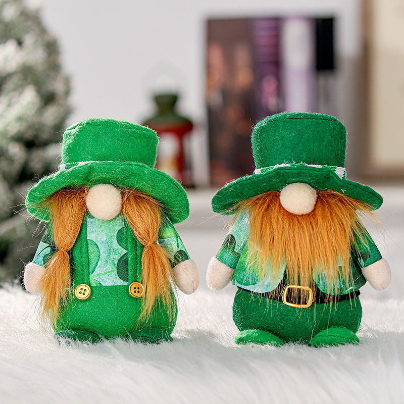 Event Plushies Charming Irish Festival Faceless Dolls - Perfect Party Props